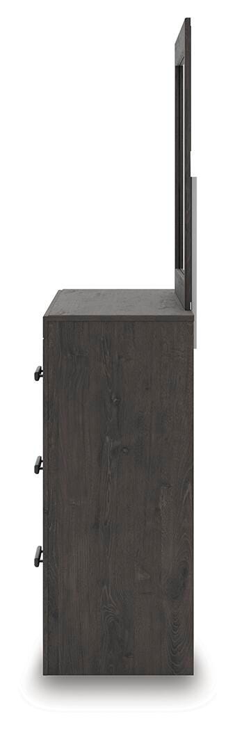 Prendonea Full Panel Bed, Dresser and Mirror