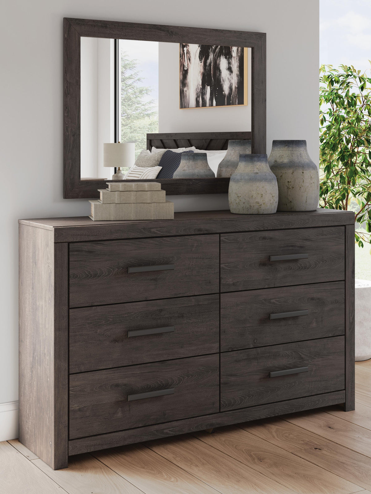 Prendonea Full Panel Bed, Dresser, Mirror, Chest and Nightstand