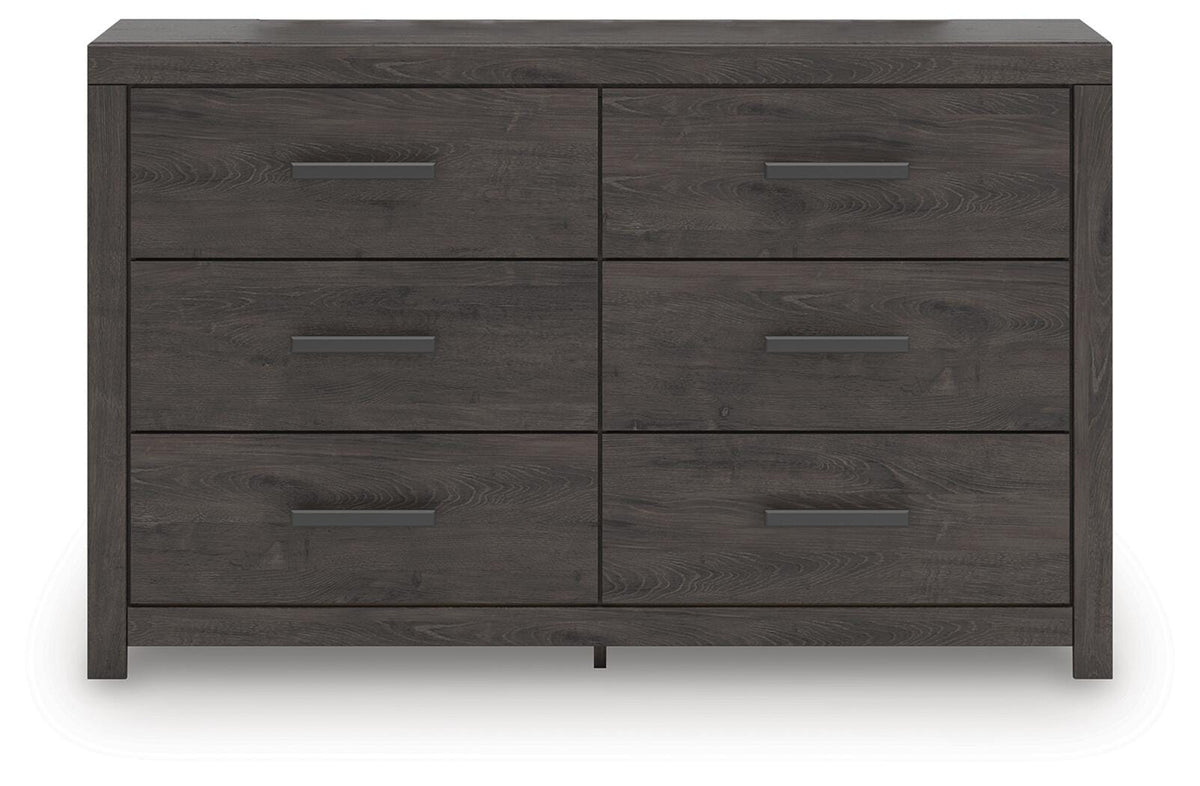 Prendonea King Panel Bed, Dresser and Nightstand