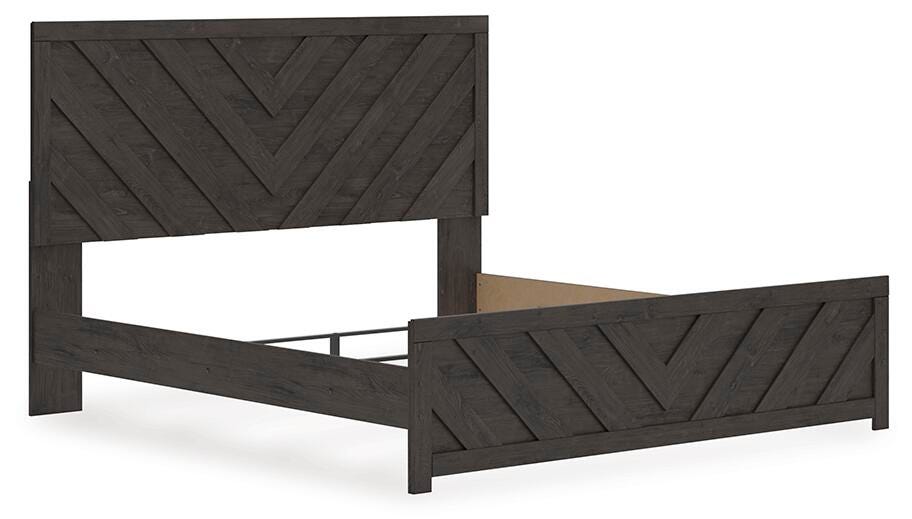 Prendonea King Panel Bed, Dresser and Nightstand