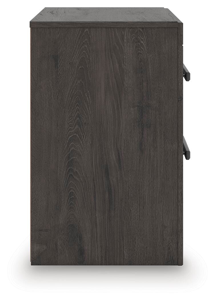 Prendonea Full Panel Bed, Dresser, Mirror, Chest and Nightstand