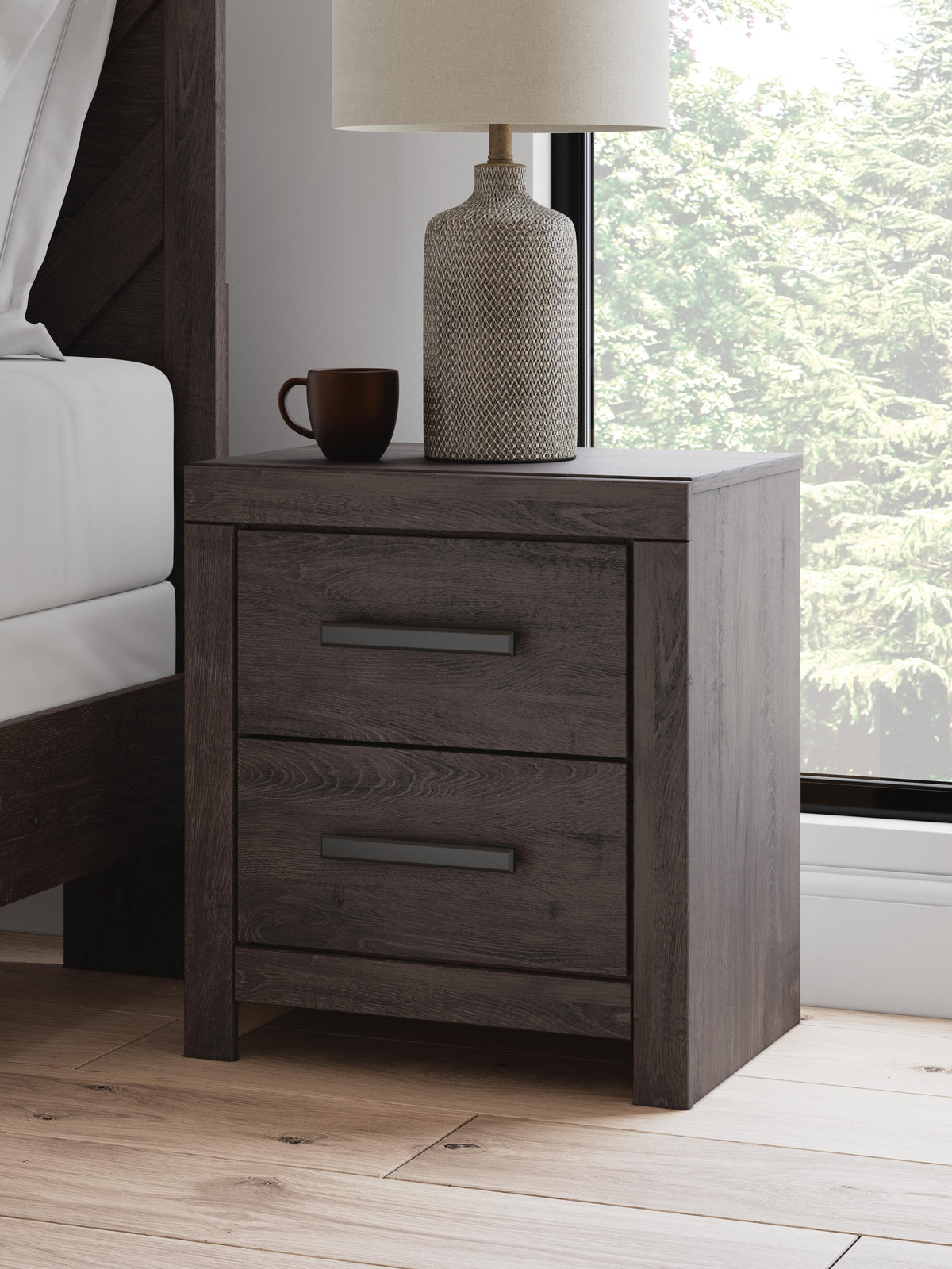Prendonea Full Panel Bed, Dresser, Mirror, Chest and Nightstand