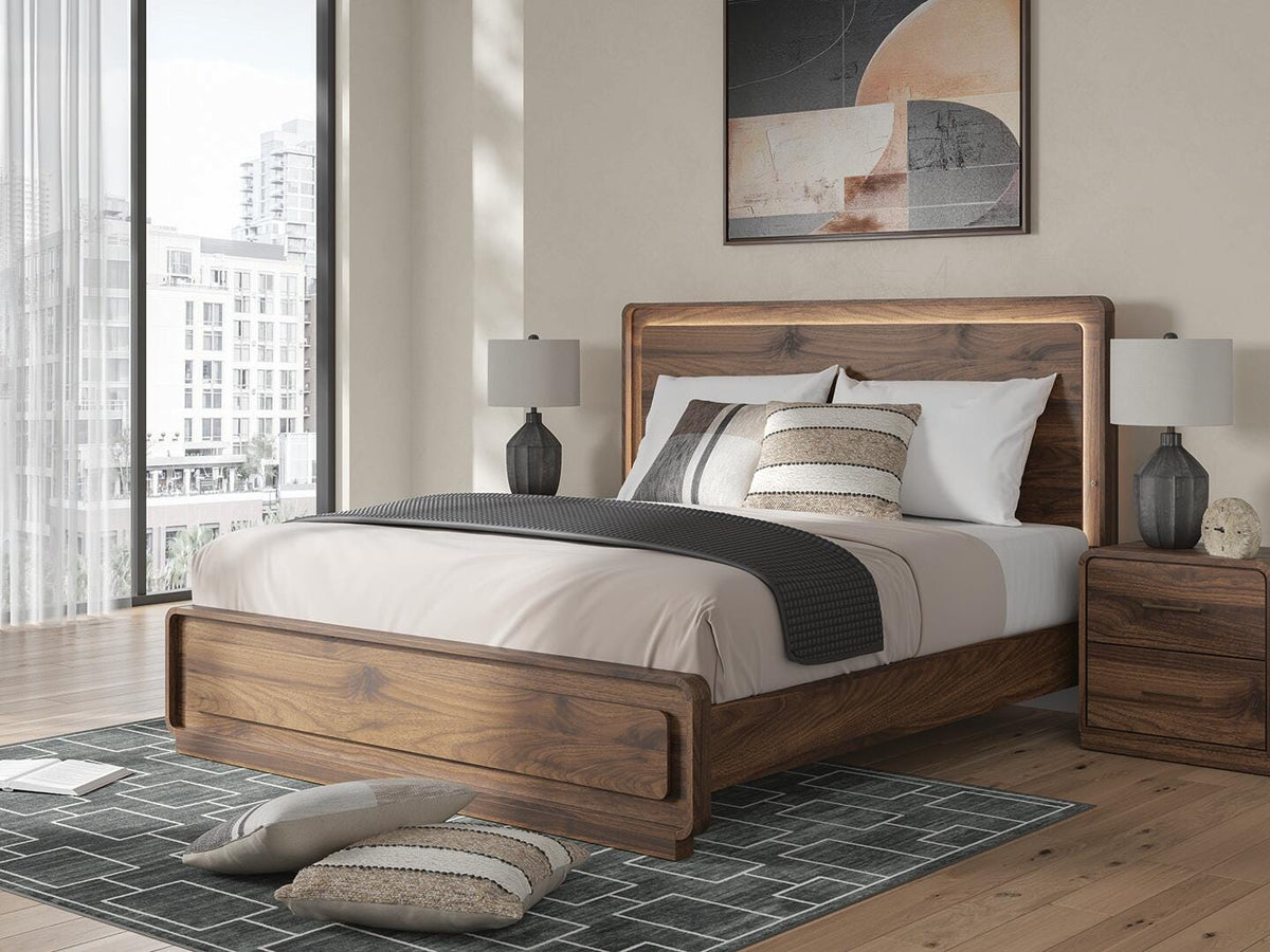 Fortlorn King Panel Bed, Dresser and Nightstand