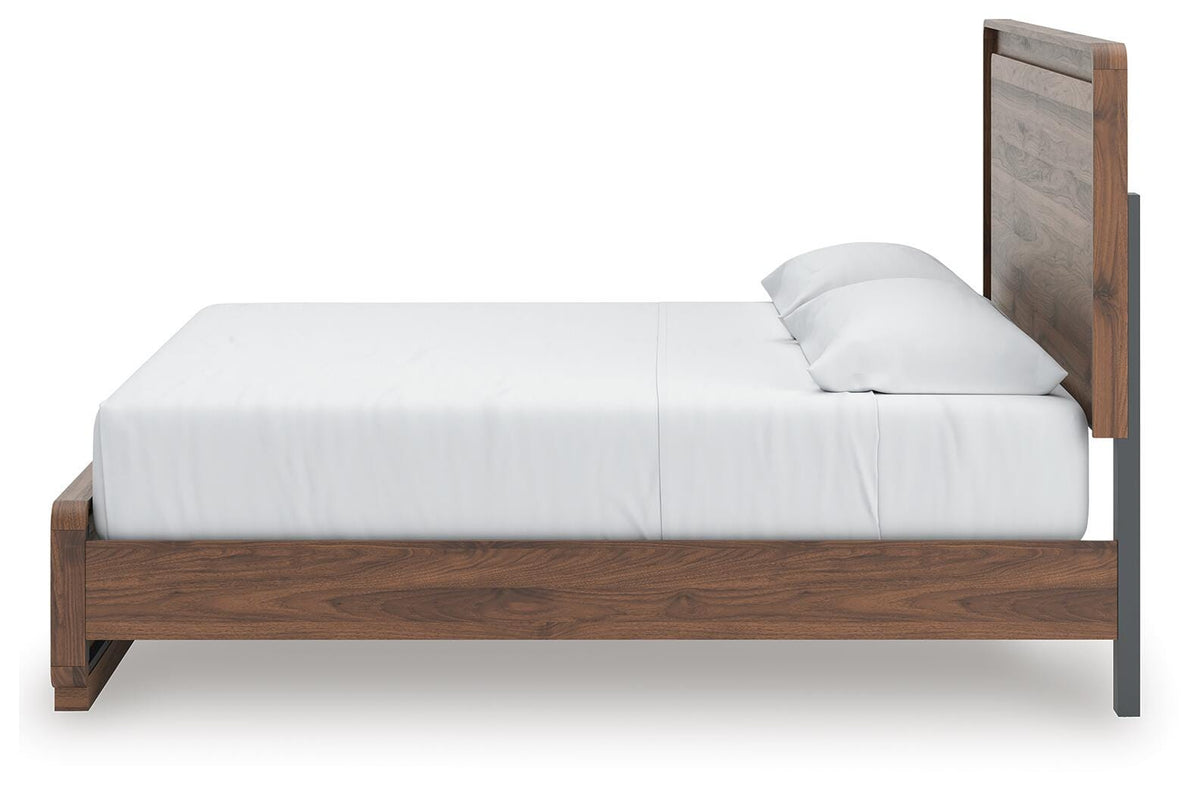 Fortlorn King Panel Bed, Dresser, Mirror and Nightstand