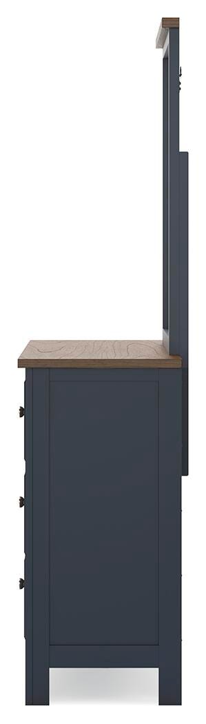 Landocken Queen Panel Bed, Dresser and Mirror