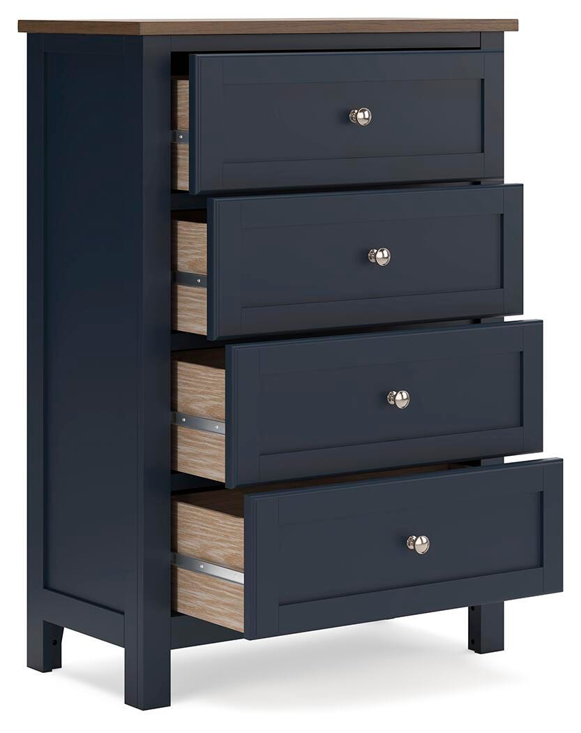 Landocken Twin Panel Bed, Chest and Nightstand