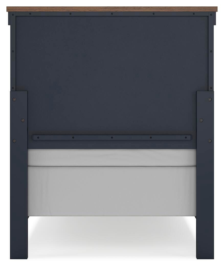 Landocken Twin Panel Bed, Dresser and Mirror