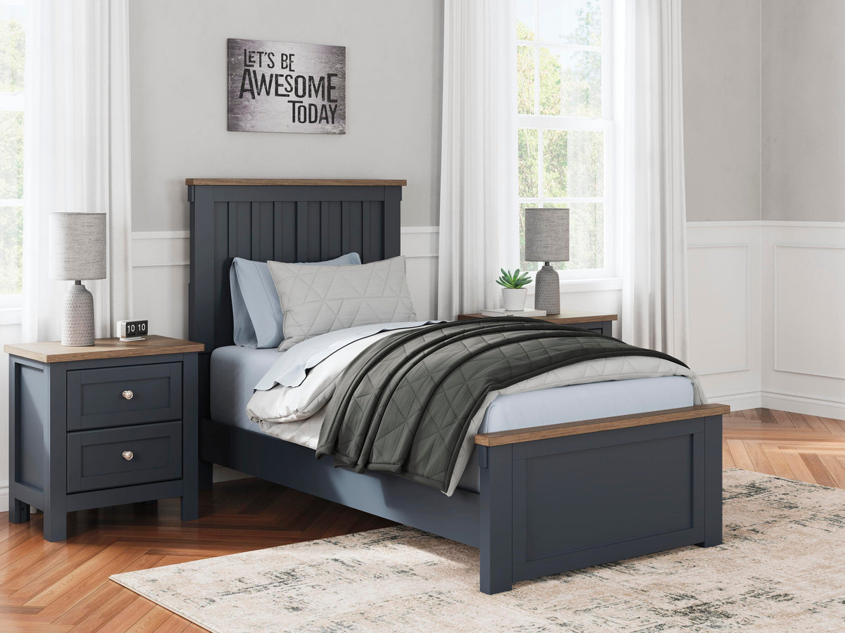 Landocken Twin Panel Bed, Chest and Nightstand
