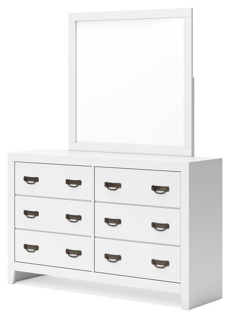 Binterglen King Panel Bed, Dresser, Mirror and Nightstand