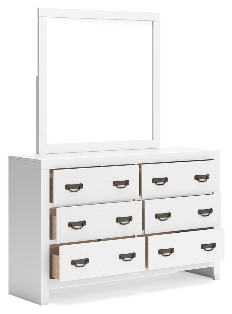 Binterglen King Panel Bed, Dresser, Mirror and Nightstand