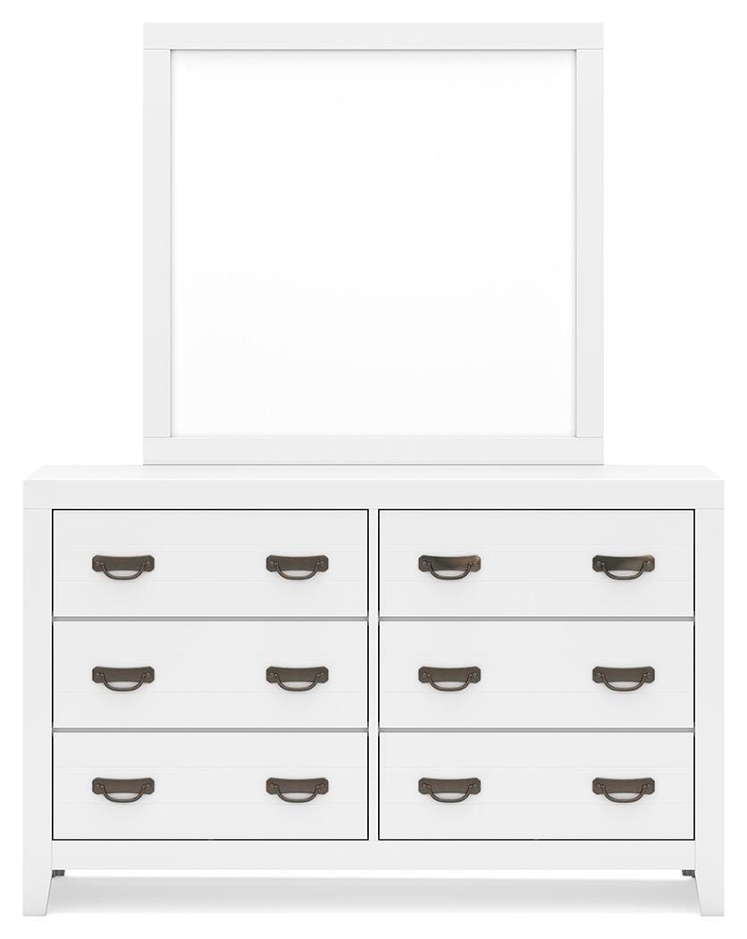 Binterglen California King Panel Bed, Dresser and Mirror