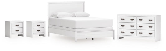 Binterglen Queen Panel Bed, Dresser and 2 Nightstands
