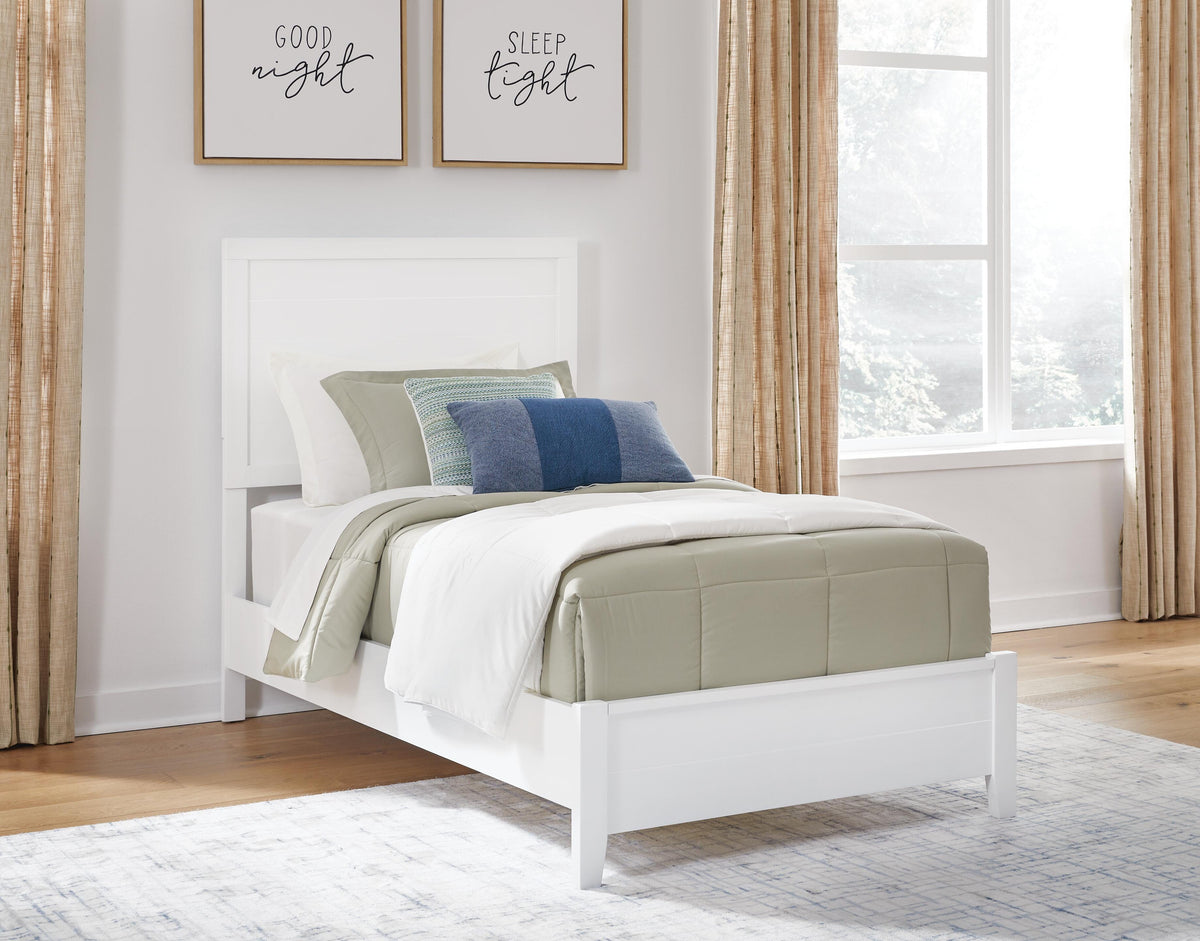 Binterglen Twin Panel Bed, Dresser and Mirror