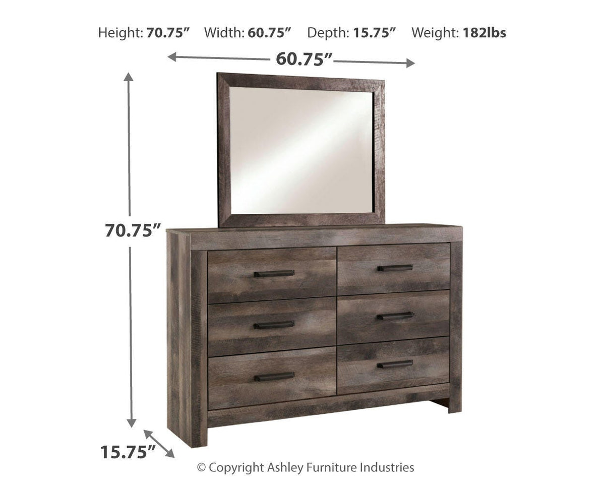 Wynnlow Queen Panel Bed, Dresser, Mirror, Chest and 2 Nightstands