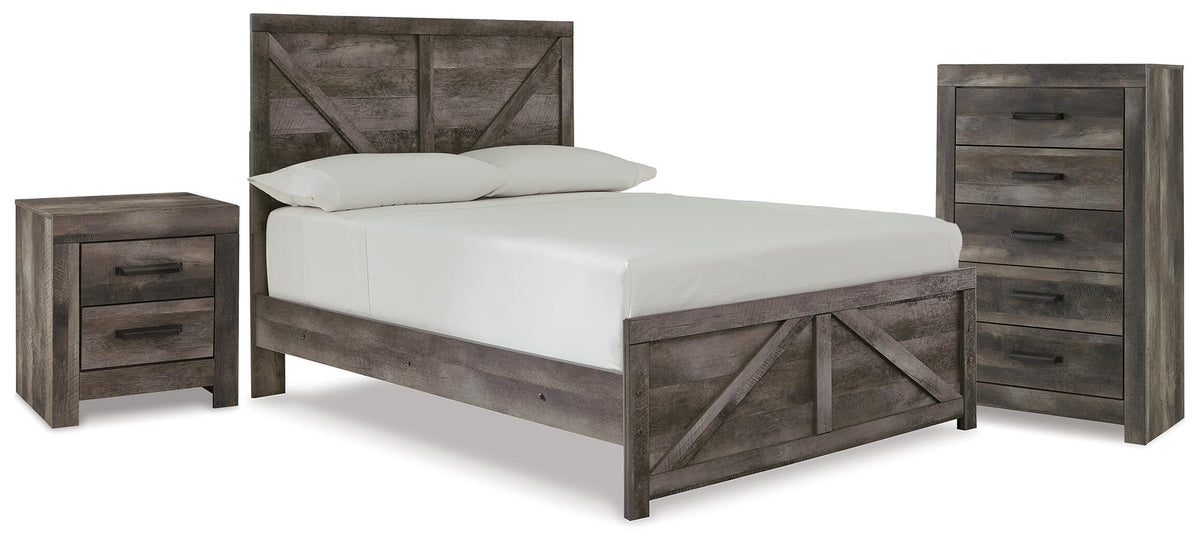 Wynnlow Full Panel Bed, Chest and Nightstand