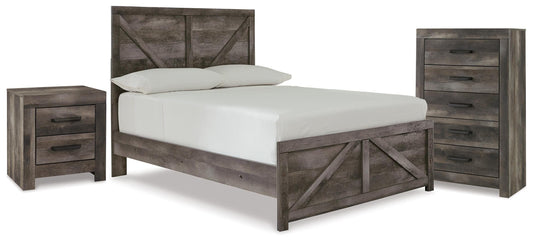 Wynnlow Full Panel Bed, Chest and Nightstand