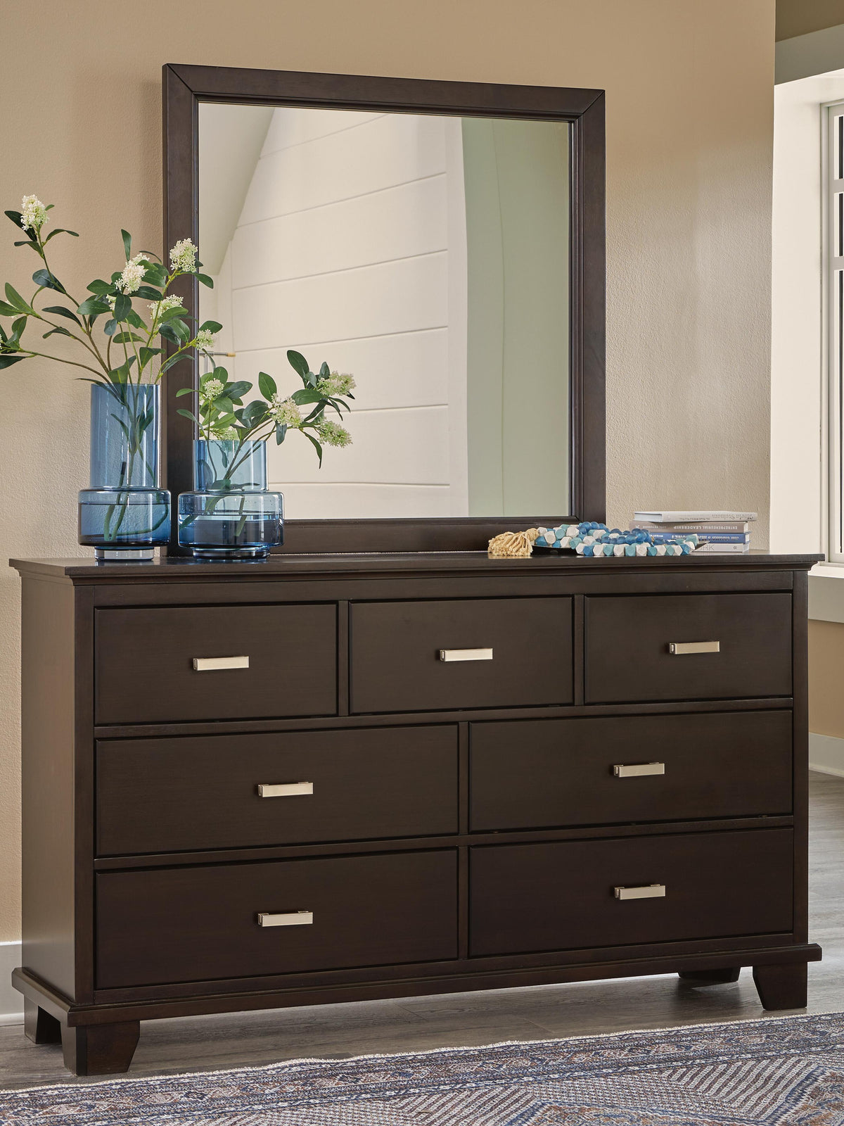Covetown King Panel Bed, Dresser and Mirror