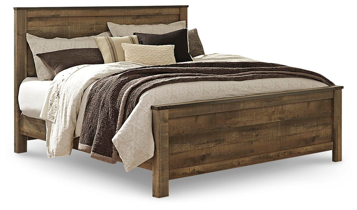Trinell King Panel Bed. Dresser, Mirror, Chest and 2 Nightstands