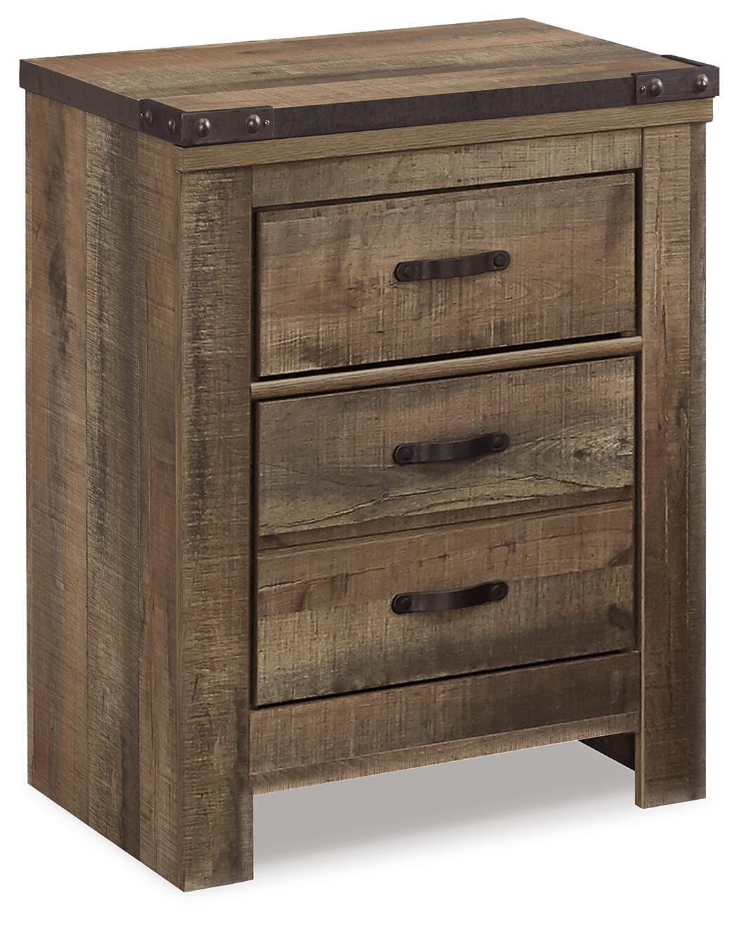 Trinell King Panel Bed and Nightstand