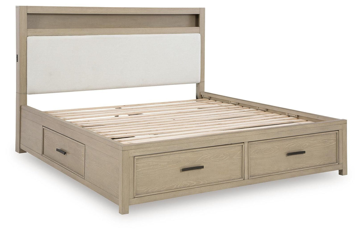 Calmoro King Bookcase Bed