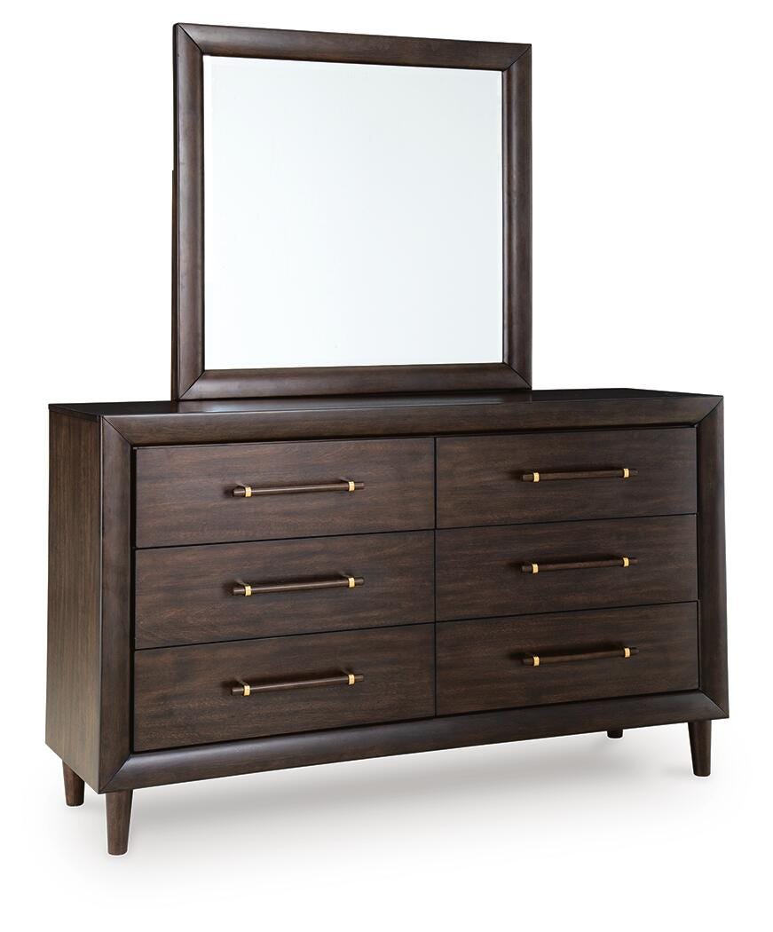 Dantenton Queen Panel Bed, Dresser and Mirror