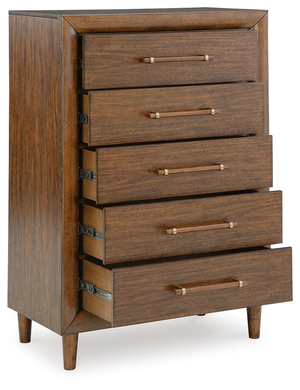 Lyncott King Upholstered Bed, Chest and Nightstand