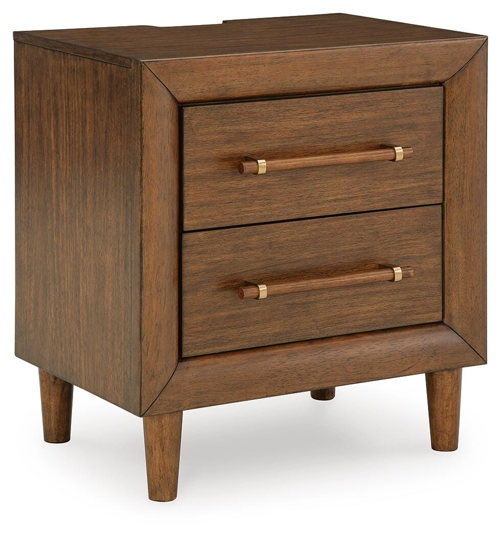 Lyncott King Upholstered Bed, Chest and Nightstand