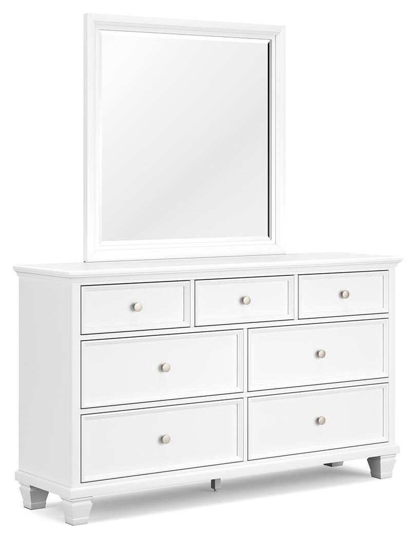 Fortman King Panel Bed, Dresser, Mirror and Nightstand