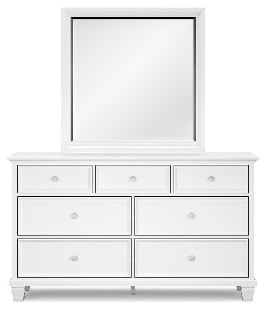 Fortman King Panel Bed, Dresser, Mirror and Nightstand