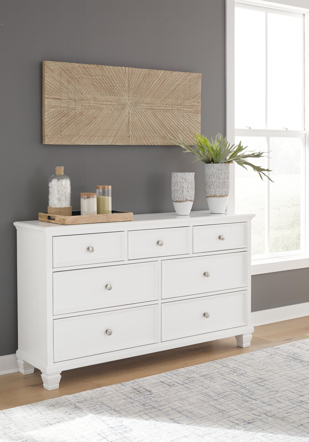 Fortman King Panel Bed, Dresser and 2 Nightstands