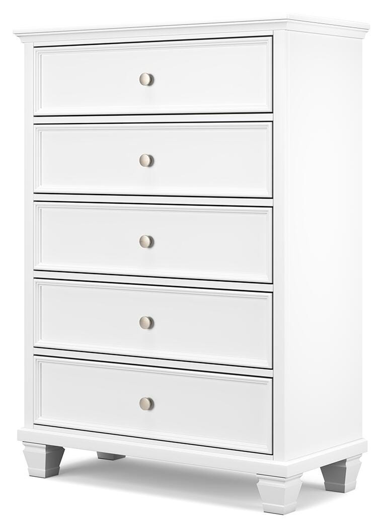 Fortman King Panel Bed, Dresser, Mirror, Chest and Nightstand
