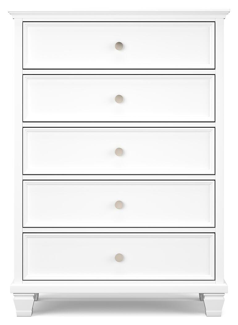 Fortman King Panel Bed, Dresser, Mirror, Chest and 2 Nightstands