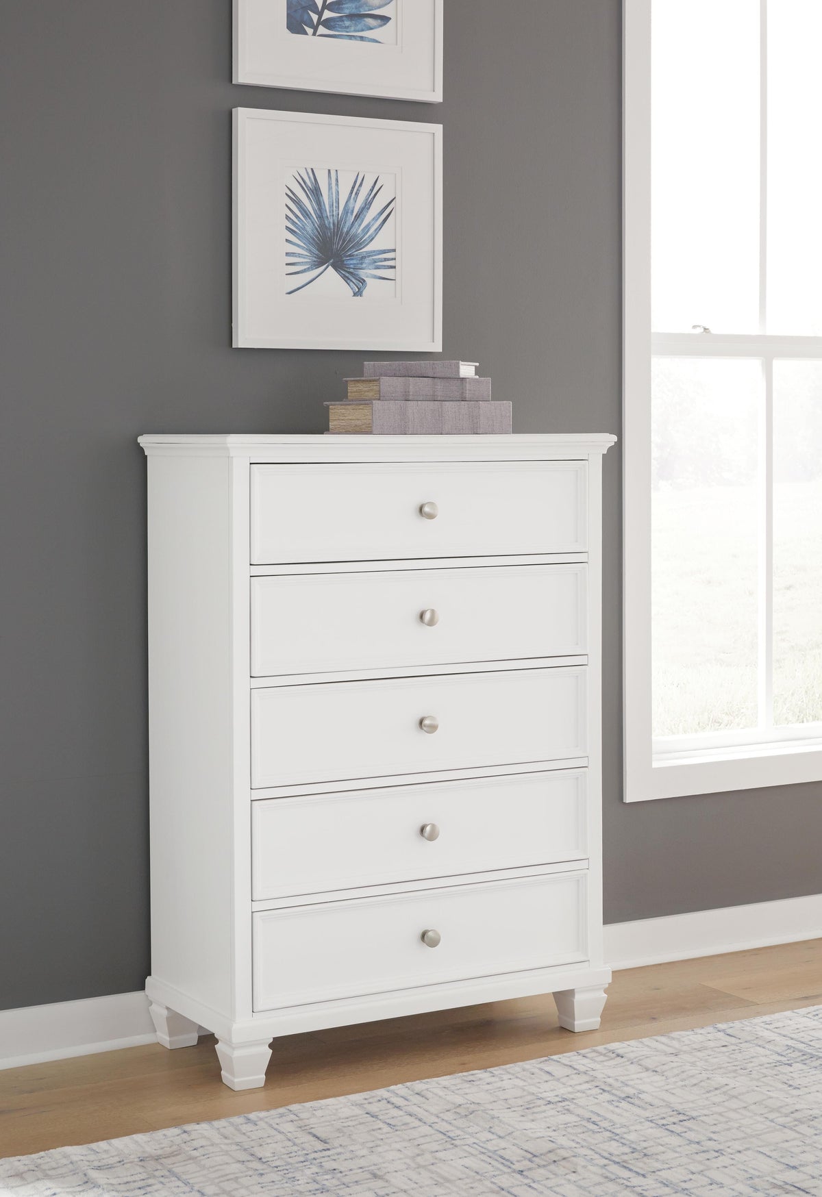 Fortman King Panel Bed, Dresser, Mirror, Chest and Nightstand