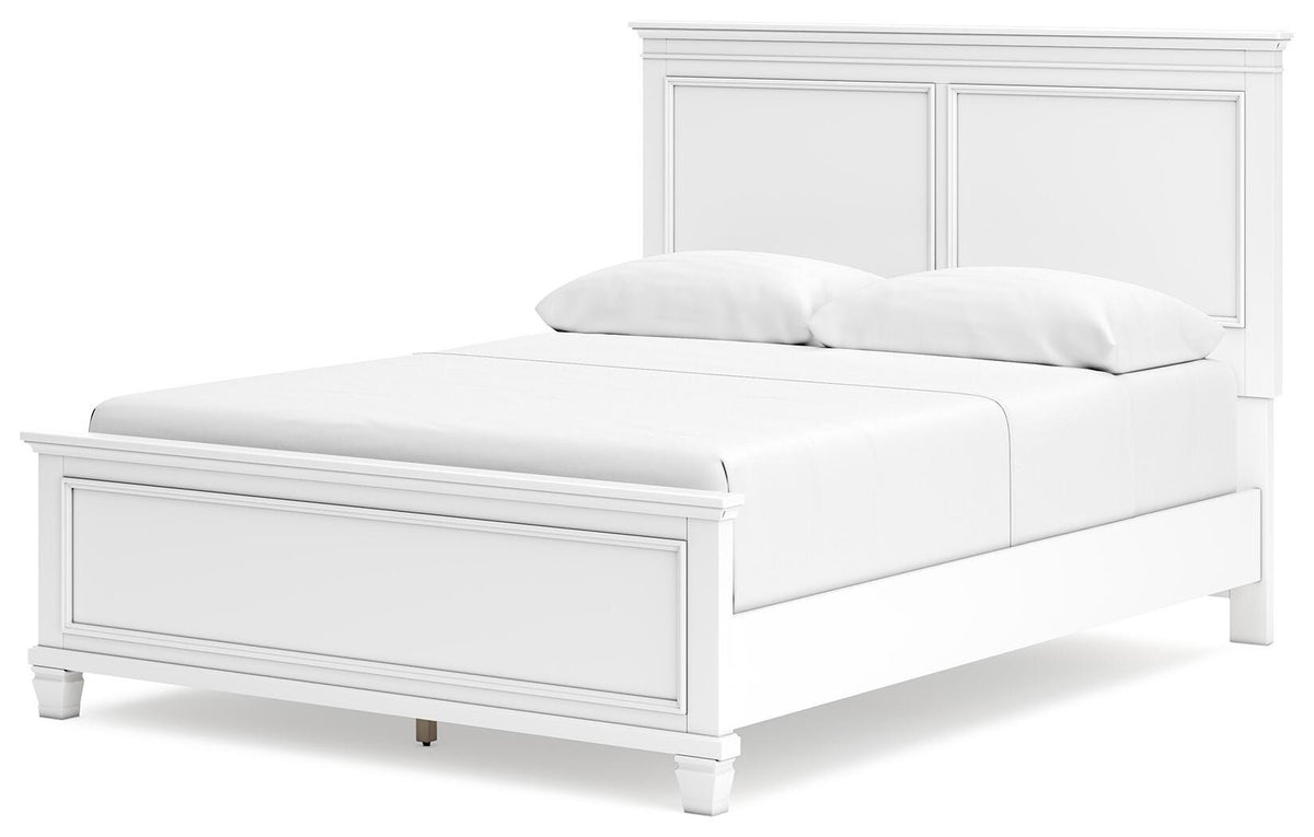 Fortman Queen Panel Bed, Dresser, Mirror and 2 Nightstands