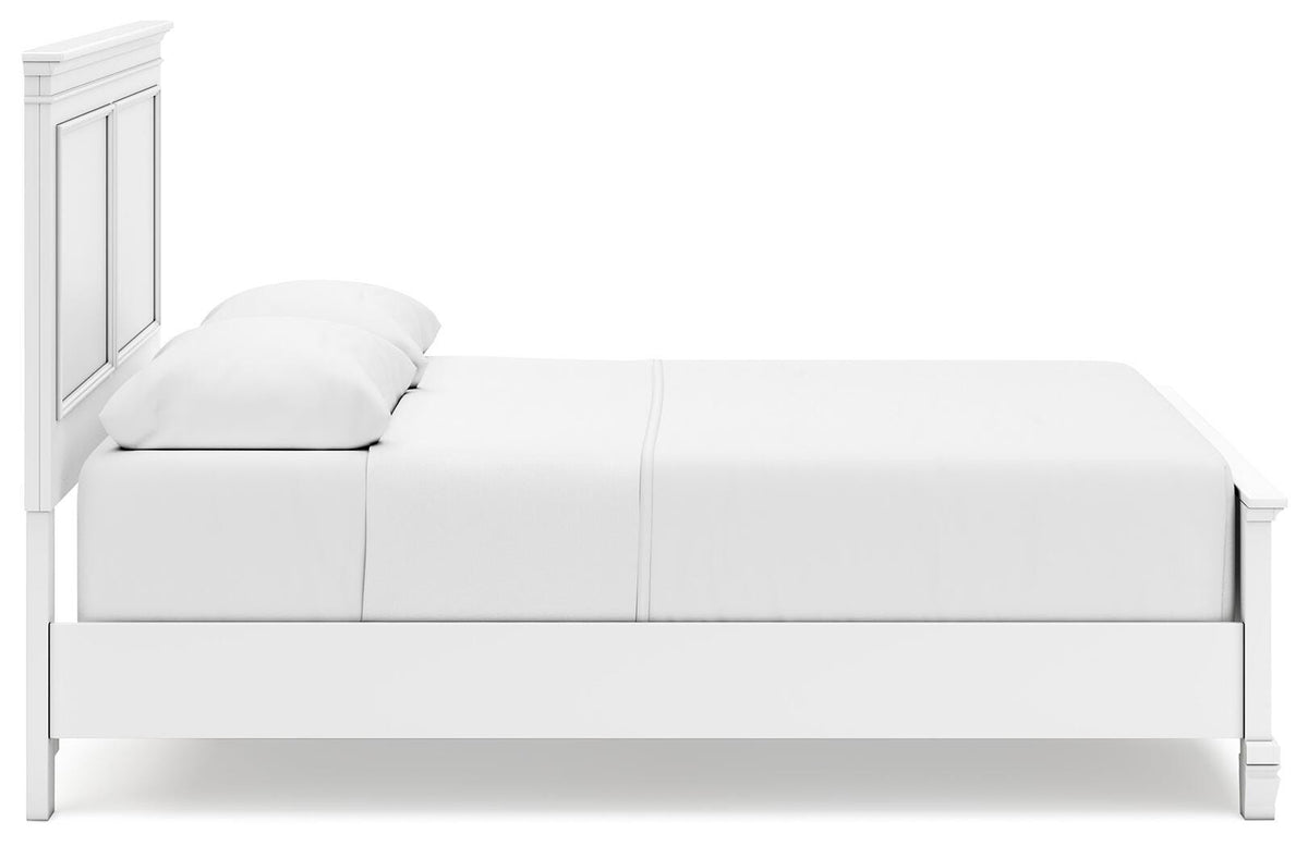 Fortman Queen Panel Bed, Dresser, Mirror and 2 Nightstands