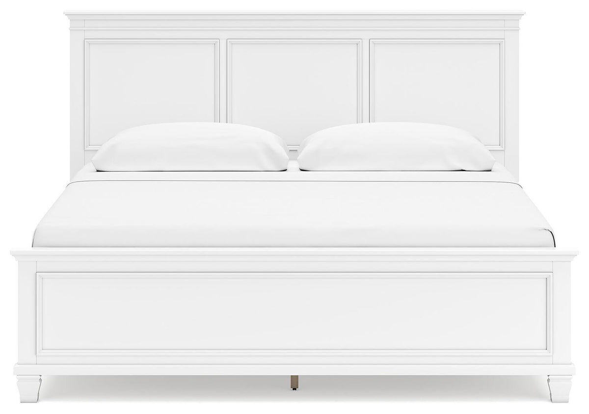 Fortman King Panel Bed, Dresser, Mirror and Nightstand