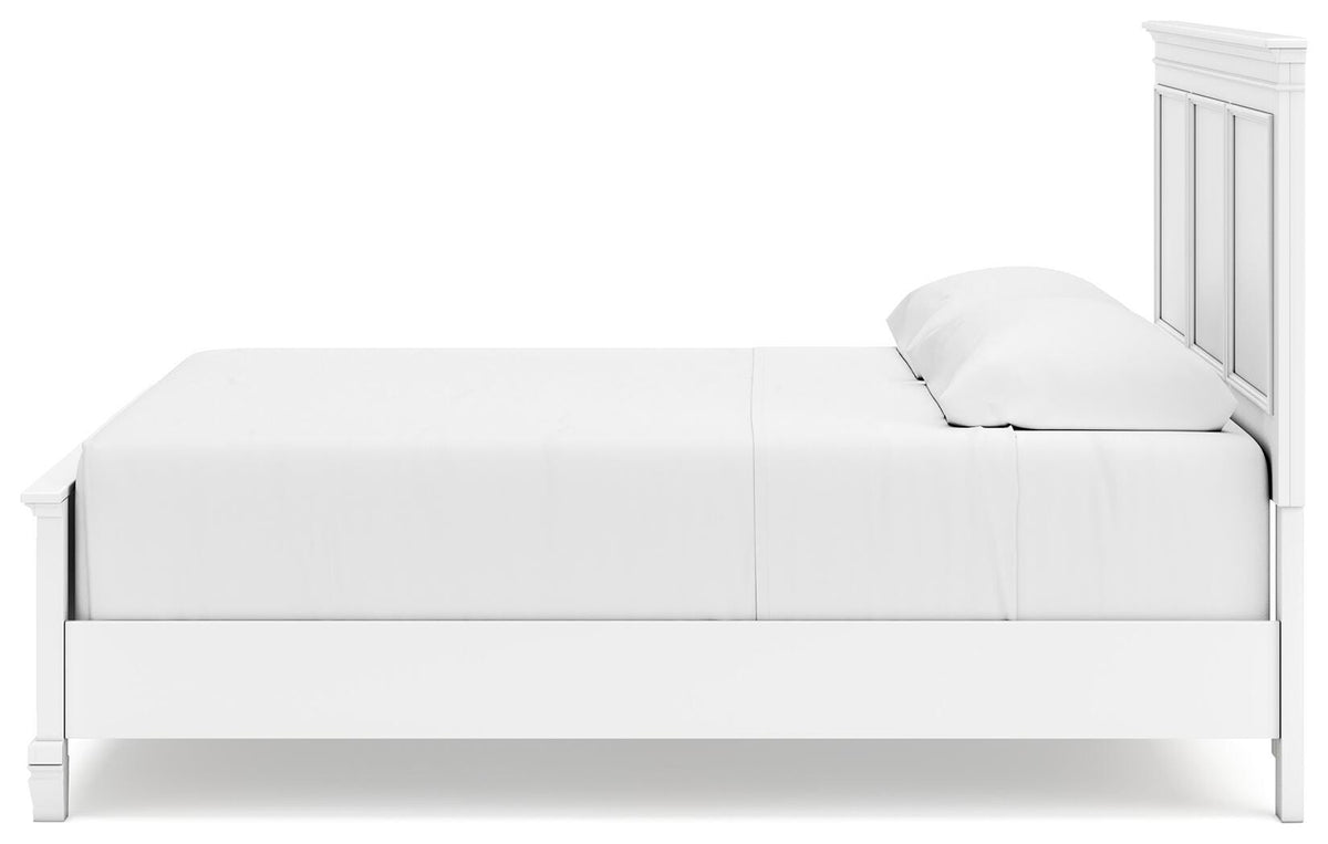 Fortman King Panel Bed, Dresser, Mirror and Nightstand