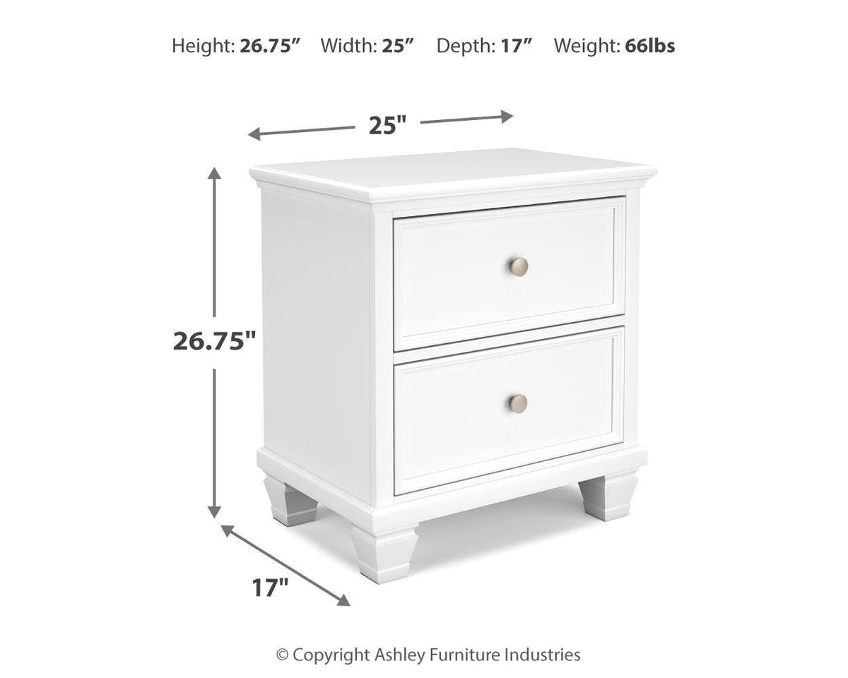 Fortman King Panel Bed, Dresser, Mirror, Chest and 2 Nightstands
