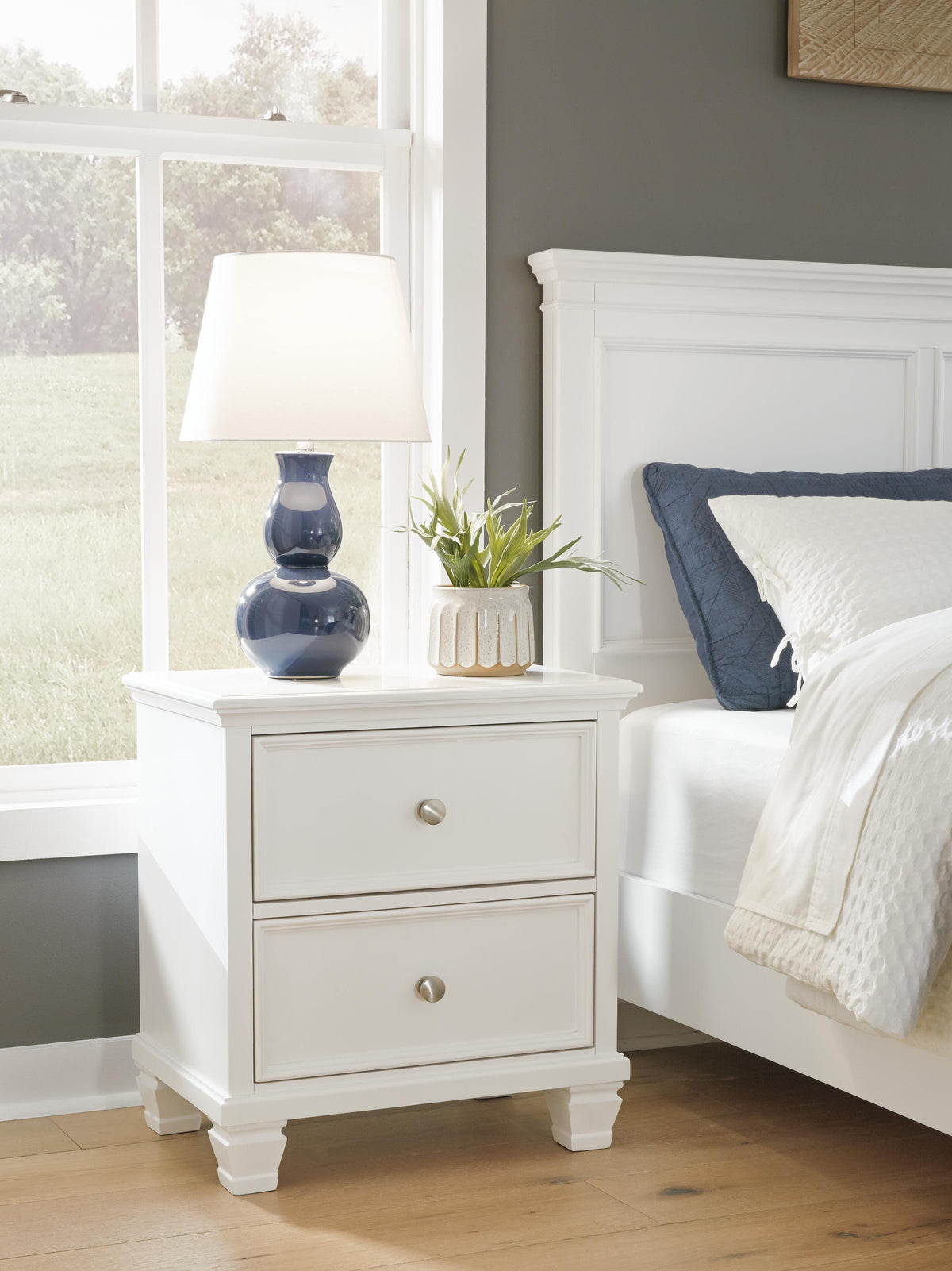 Fortman King Panel Bed, Dresser, Mirror and Nightstand