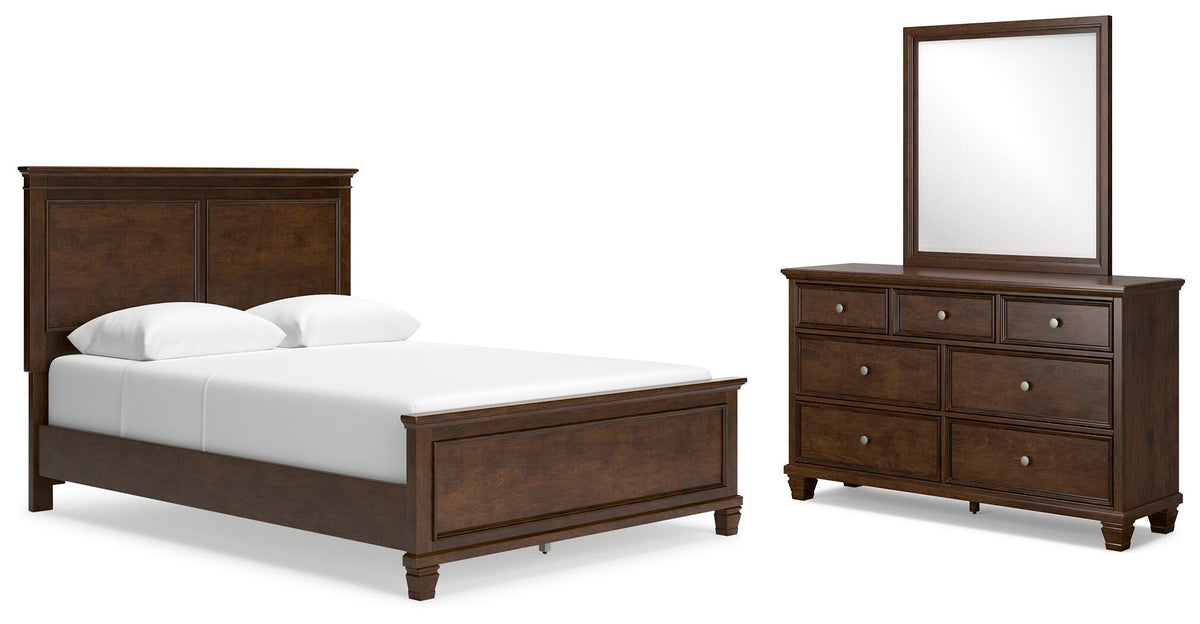 Danabrin Queen Panel Bed, Dresser and Mirror