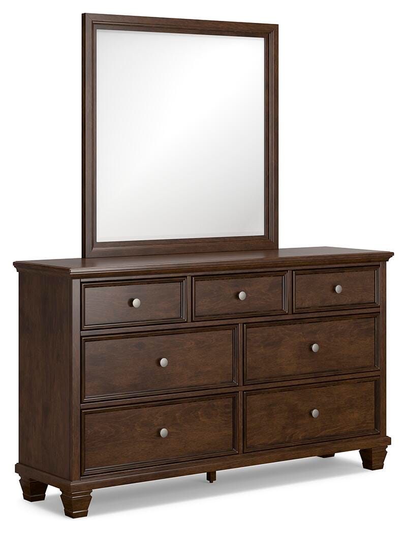 Danabrin King Panel Bed, Dresser and Mirror