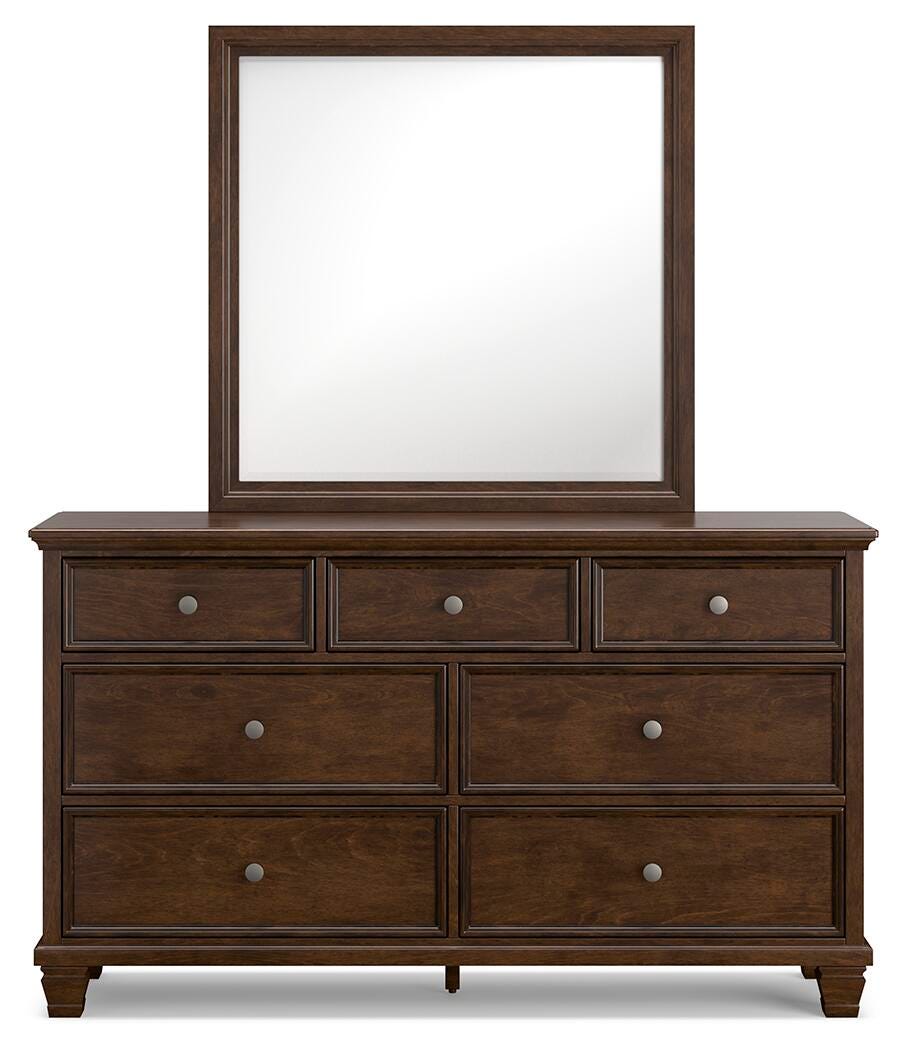 Danabrin Queen Panel Bed, Dresser, Mirror and Nightstand