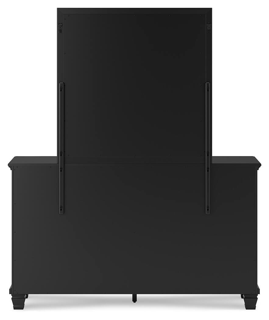 Lanolee King Panel Bed, Dresser, Mirror and Nightstand
