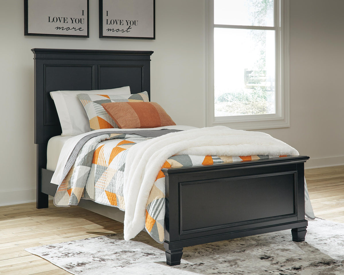 Lanolee Twin Panel Bed and Chest