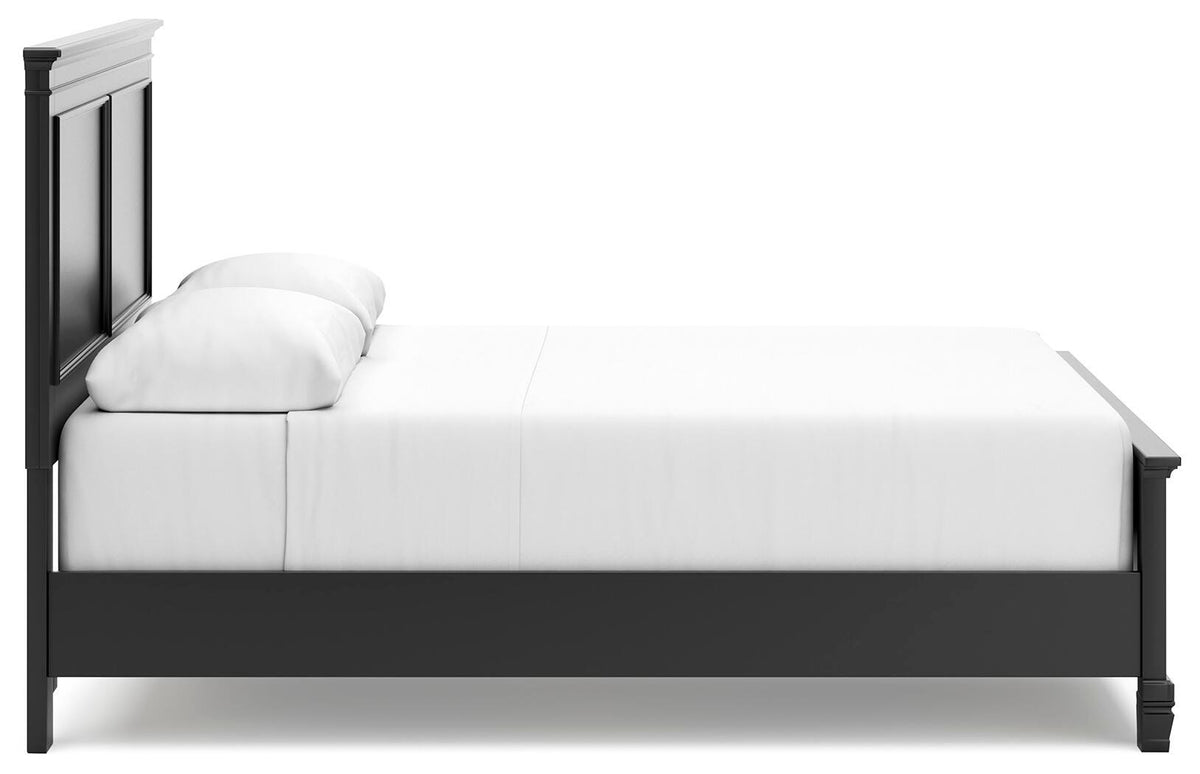 Lanolee Queen Panel Bed, Dresser, Mirror and Nightstand