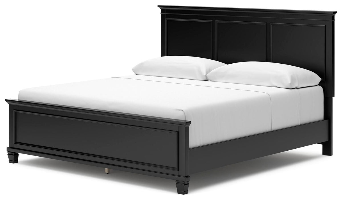 Lanolee King Panel Bed, Dresser, Mirror, Chest and 2 Nightstands
