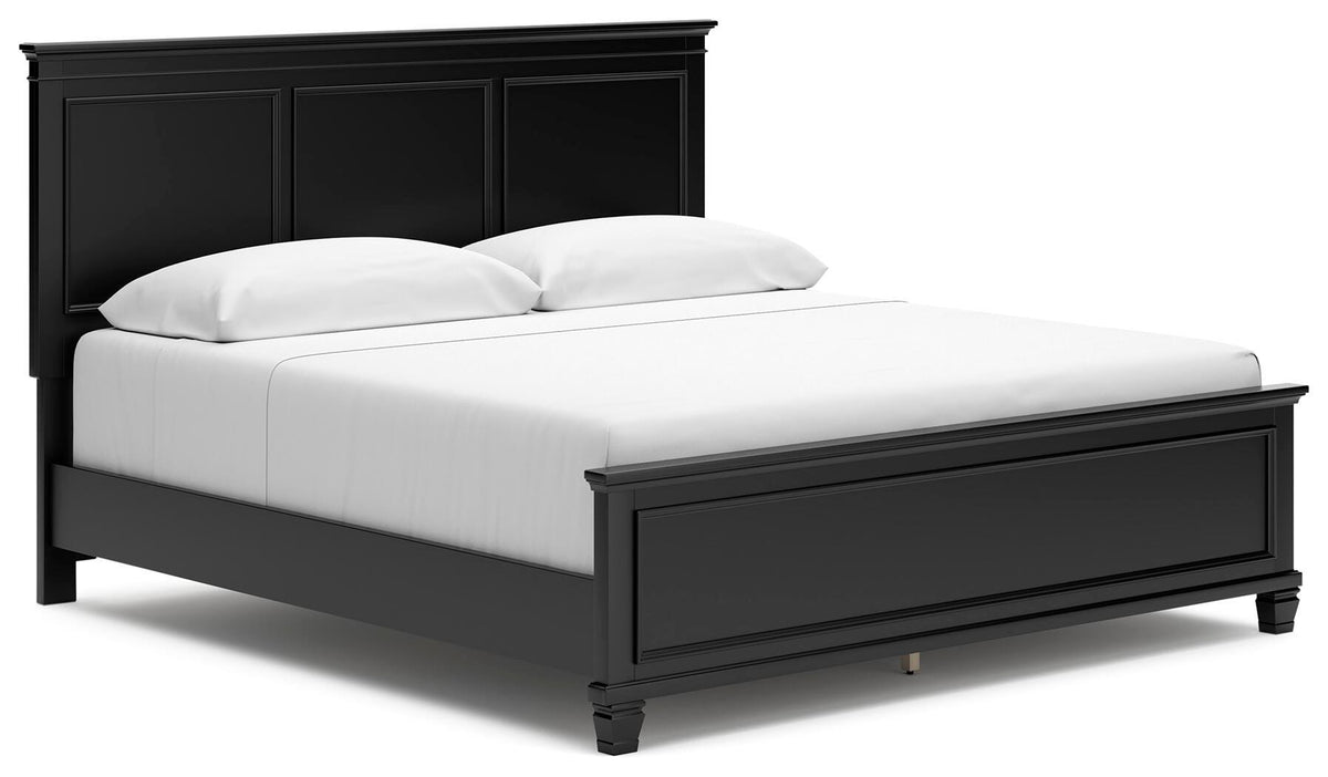 Lanolee King Panel Bed, Dresser, Mirror and 2 Nightstands