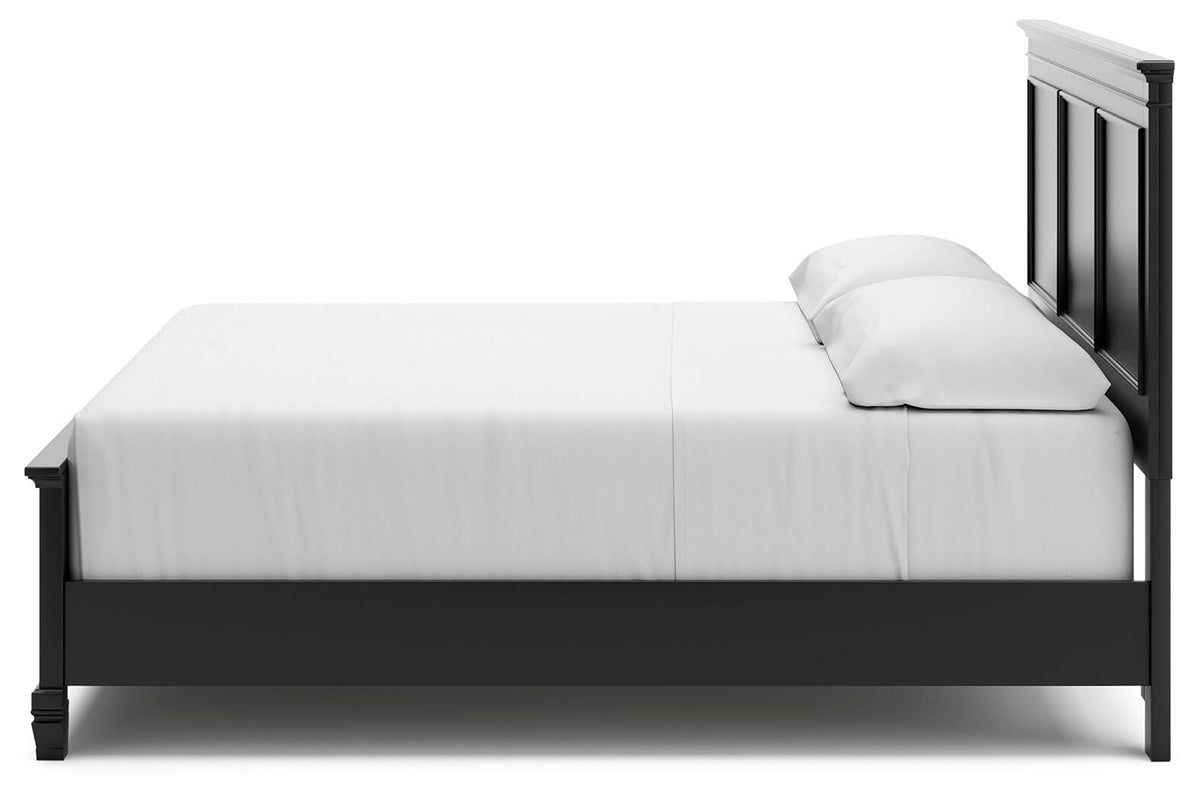 Lanolee King Panel Bed, Dresser, Mirror, Chest and 2 Nightstands