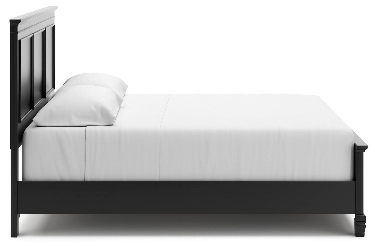 Lanolee King Panel Bed, Dresser, Mirror and Nightstand