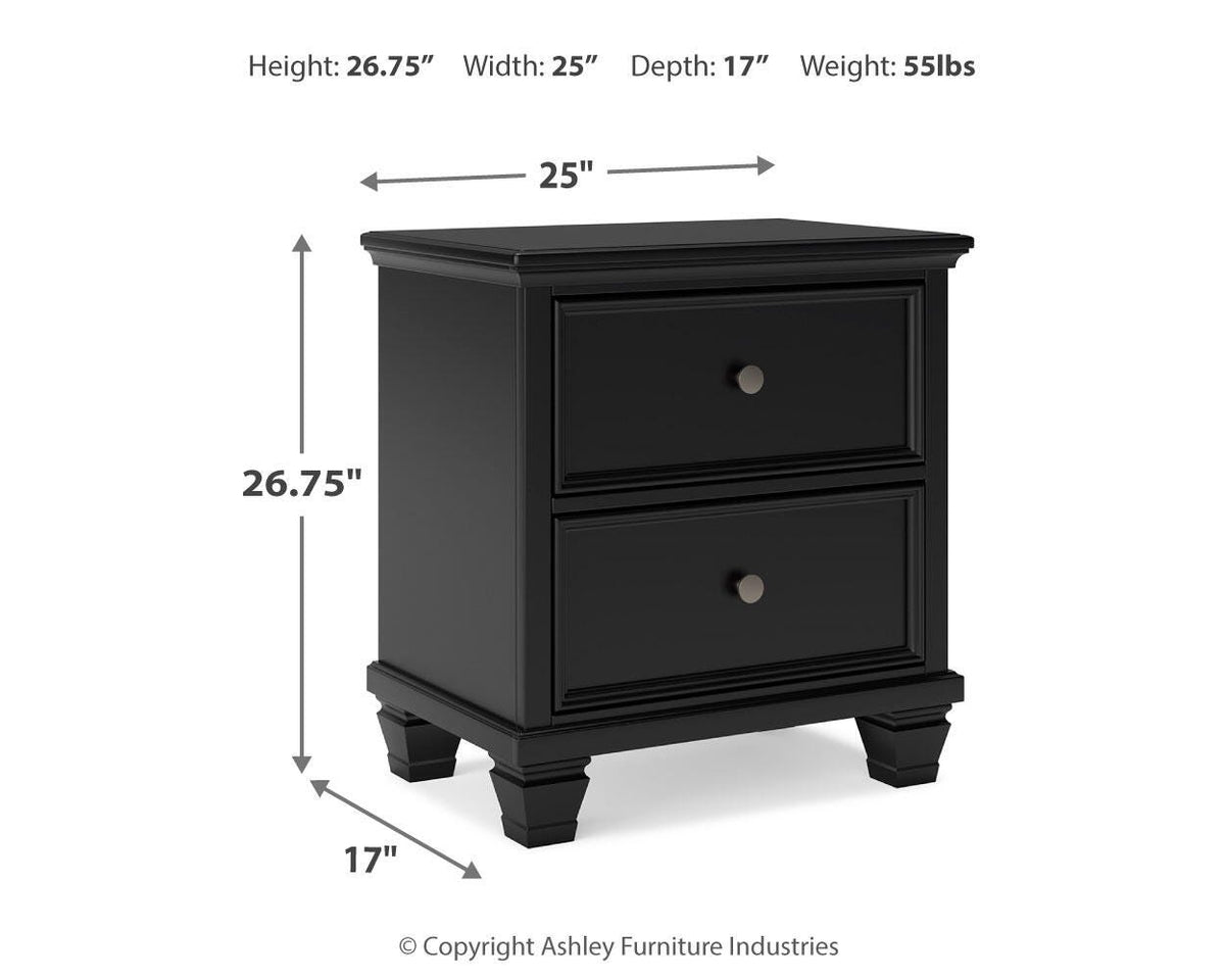 Lanolee King Panel Bed, Dresser, Mirror and 2 Nightstands